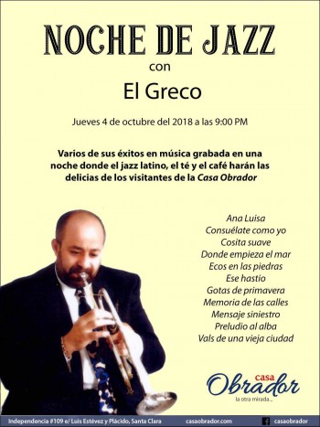 Noche De Jazz Con El Greco